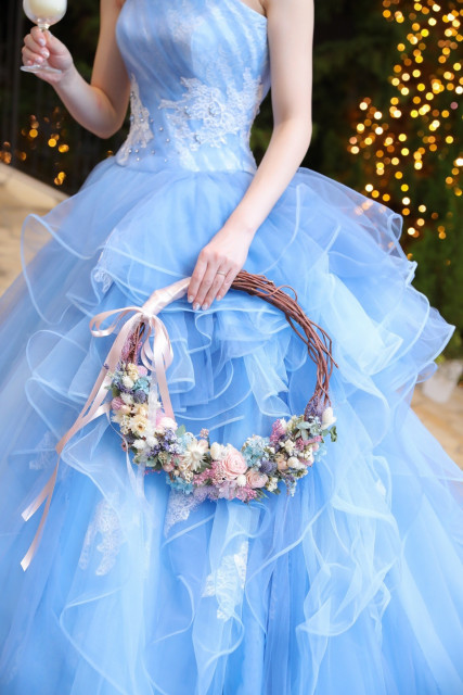 rieさんのカラードレスの写真