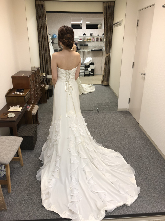 サチ子さんのウエディングドレスの写真