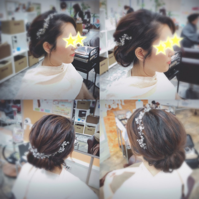 ともこさんのヘアメイクの写真