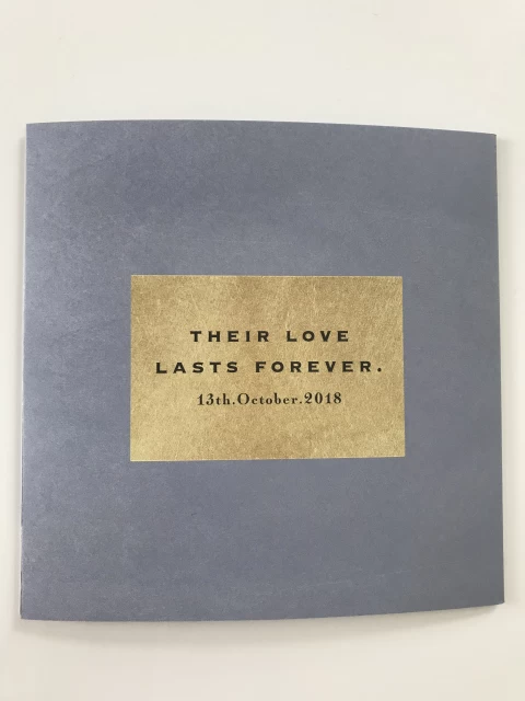 ゆかさんの席次表・メニュー表の写真