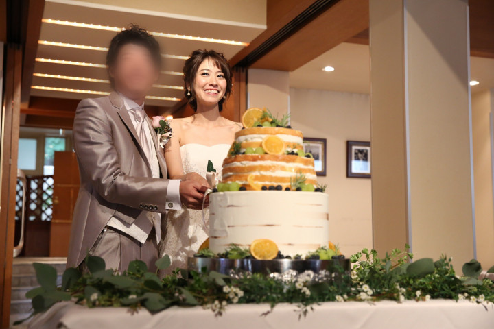 ri.ri.riさんのウエディングケーキの写真