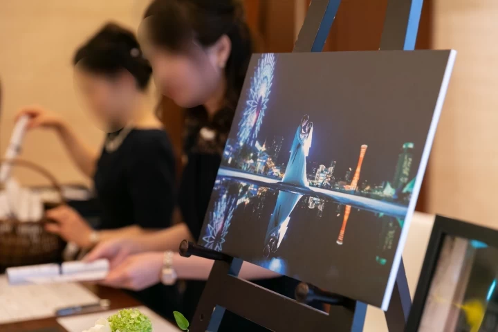 びわさんの会場装飾アイテムの写真