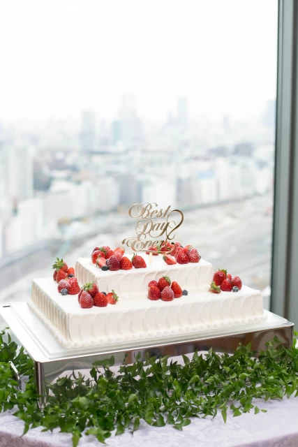 あやさんのウエディングケーキの写真