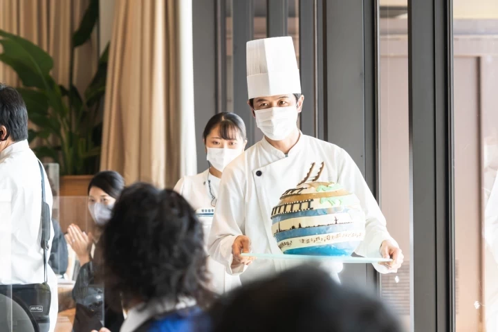 みんさんのウエディングケーキの写真