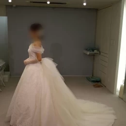 きゅのーんさんのウエディングドレスの写真