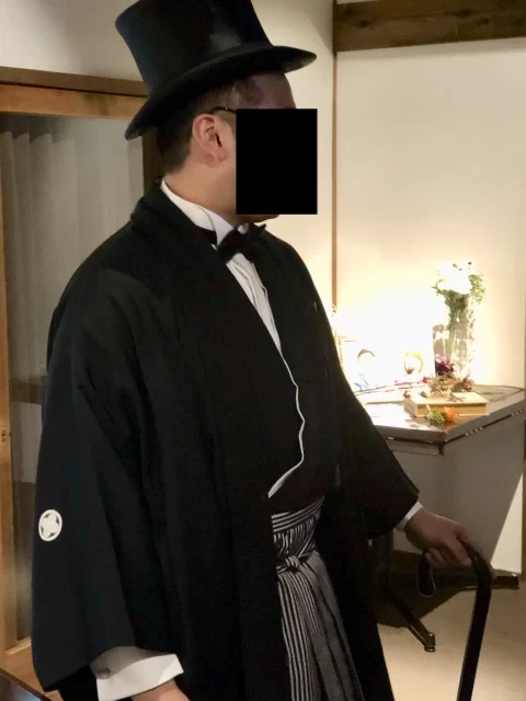 おでんさんの新郎衣装の写真