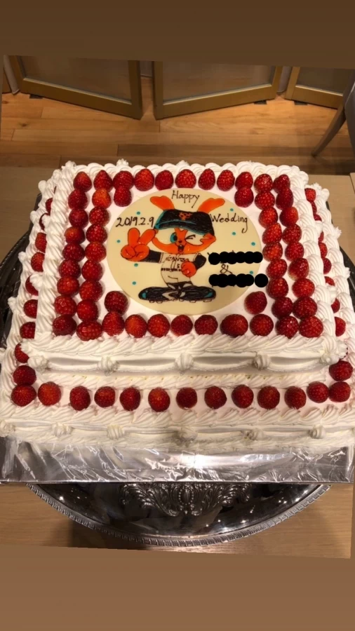 レイチェルさんのウエディングケーキの写真