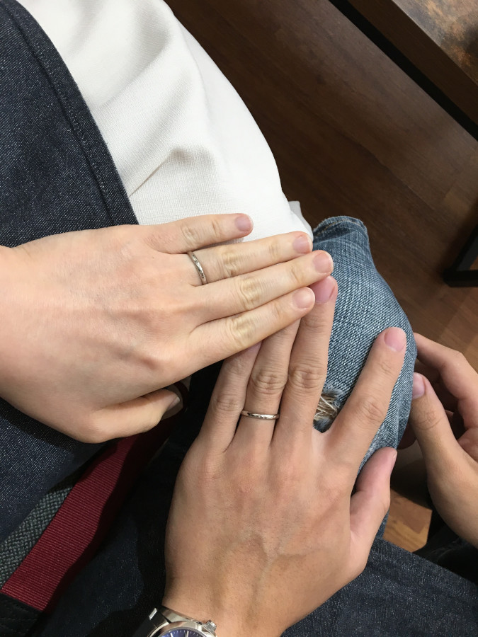 ひつじのこさんの結婚指輪の写真