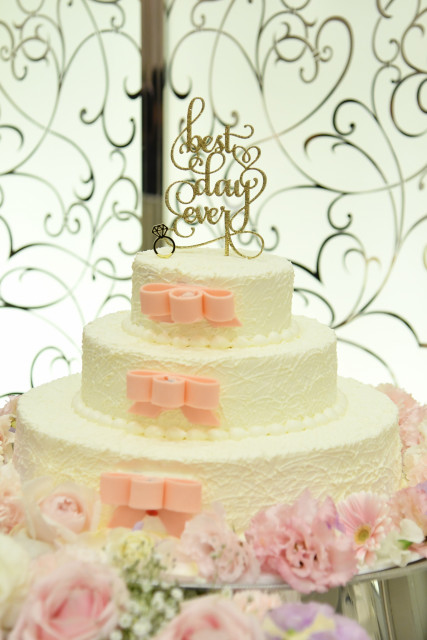 akinaさんのウエディングケーキの写真