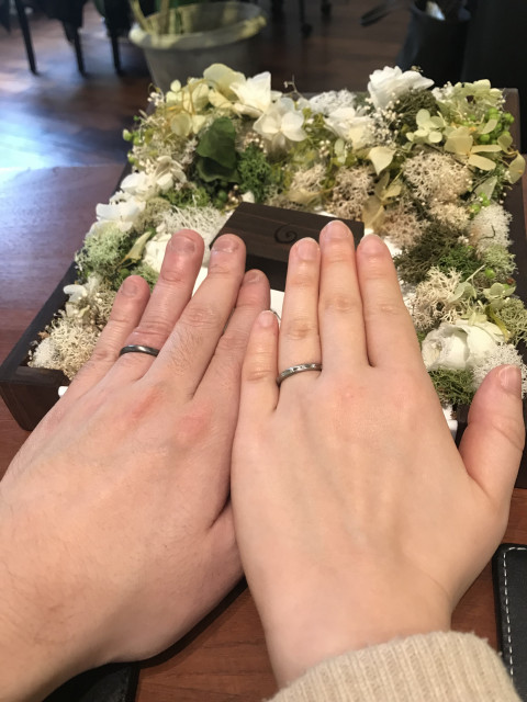 ぼつぼさんの結婚指輪の写真