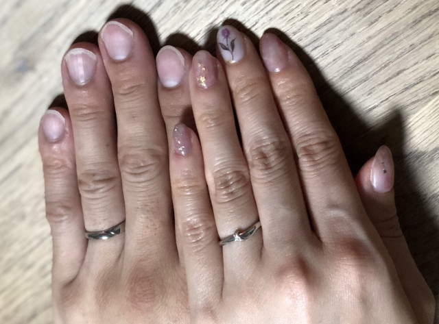 r i eさんの結婚指輪の写真