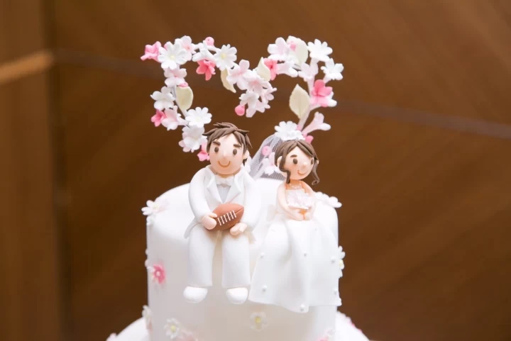 リサさんのウエディングケーキの写真