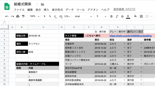 好きなことだけやった1年間 完全diyウエディングで気づいたお互いの役割 Madoさんの挙式 披露宴ハナレポ ウエディングパーク