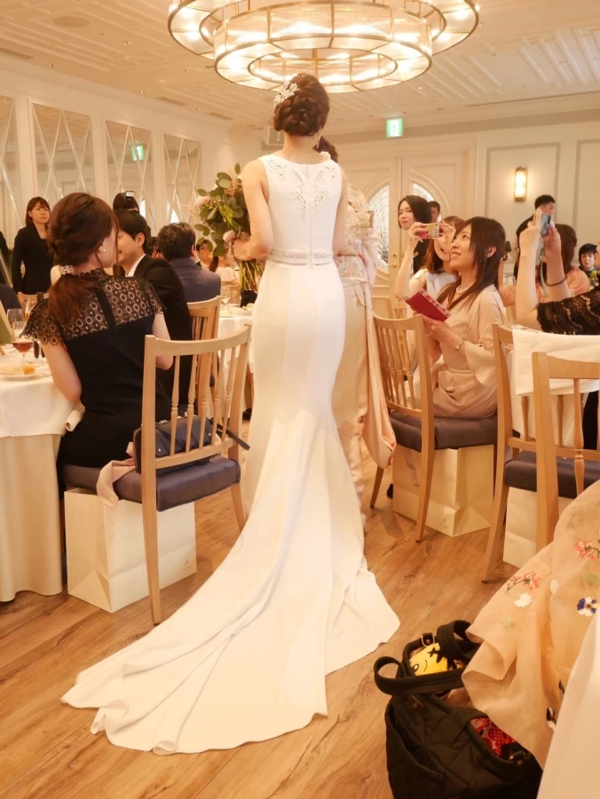 にゃんなかさんのウエディングドレスの写真