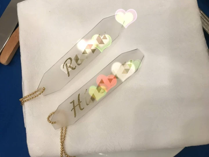 みらくるぼんどさんの席札の写真