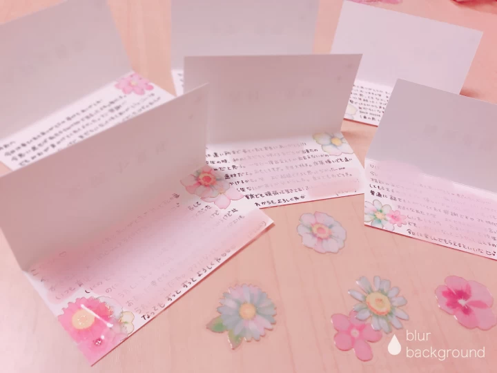 ぽんたさんの席札の写真