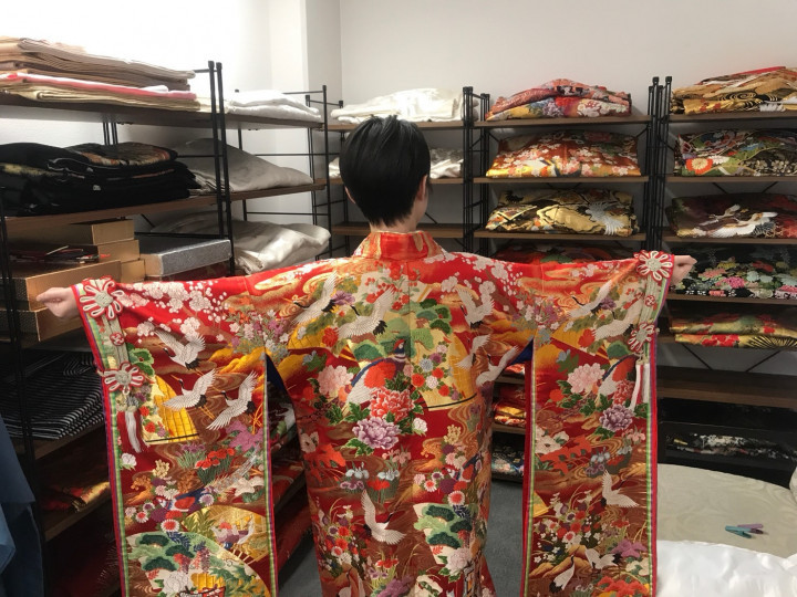 マクドナルドさんの和装の写真