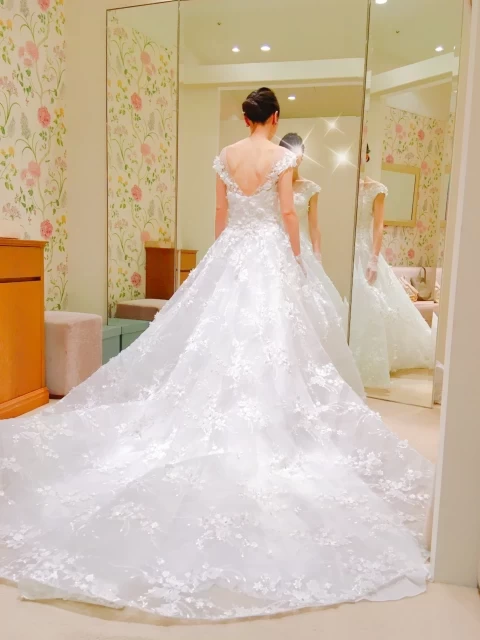 きなこさんのウエディングドレスの写真