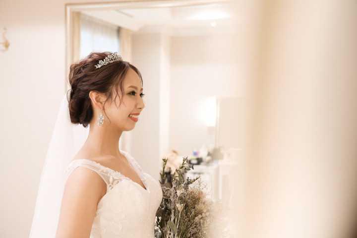 dmweddingさんのヘアメイクの写真