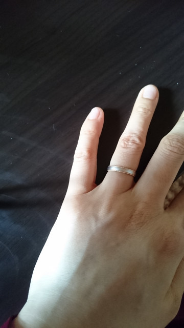 ちずおさんの結婚指輪の写真