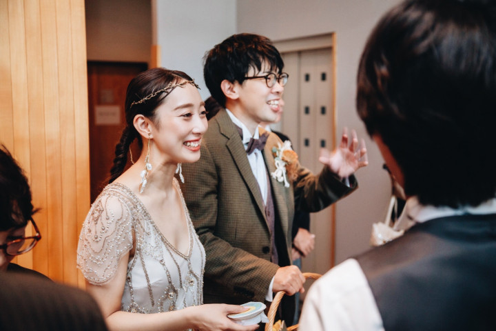 "Take Hand" boho restaurant wedding