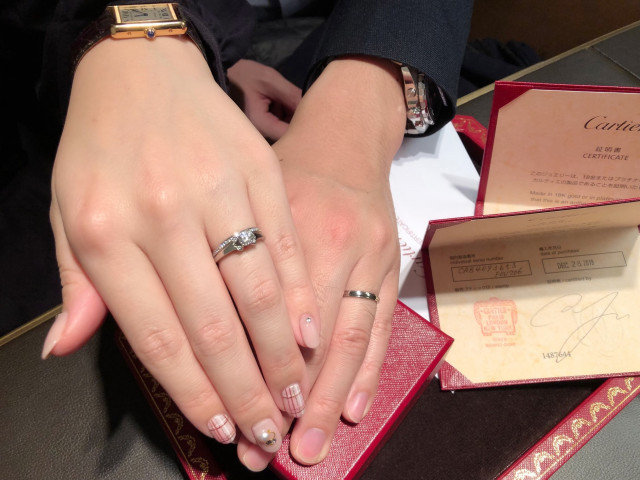 詩織さんの結婚指輪の写真
