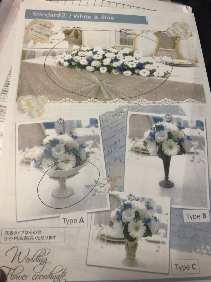 ななみさんの装花の写真