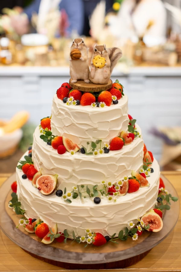 まるちゃんさんのウエディングケーキの写真