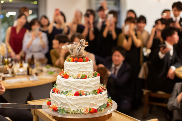 まるちゃんさんのウエディングケーキの写真