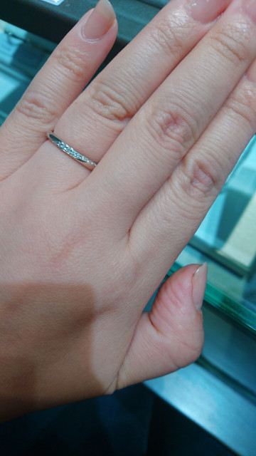 ハルラさんの結婚指輪の写真