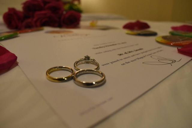 ひょんさんの結婚指輪の写真