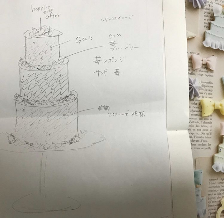 まちさんのウエディングケーキの写真