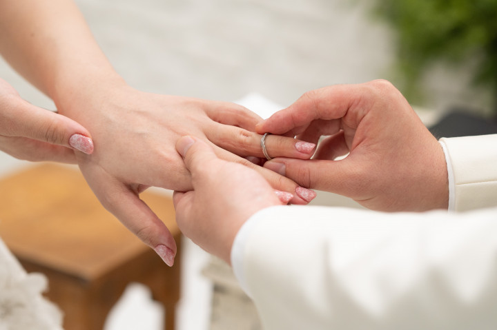 ゆかさんの結婚指輪の写真