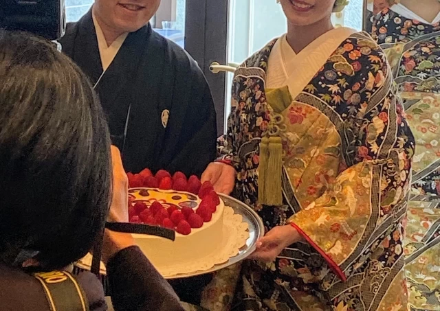 うぱさんのウエディングケーキの写真