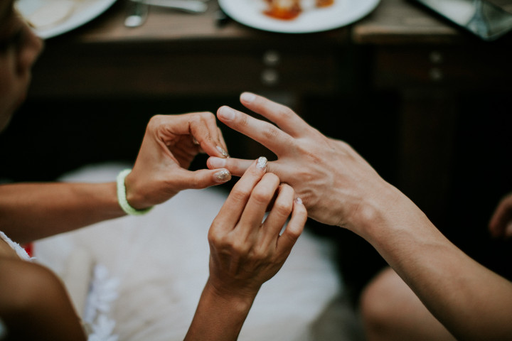 けいなみさんの結婚指輪の写真