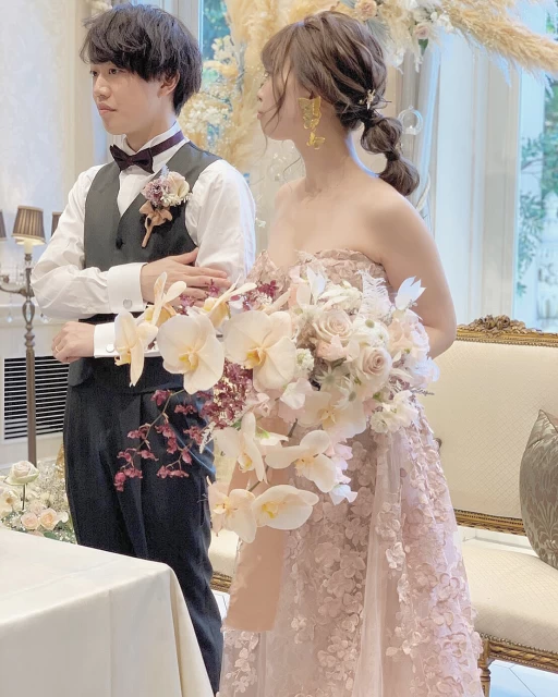 なつみさんのブーケ・ブートニアの写真