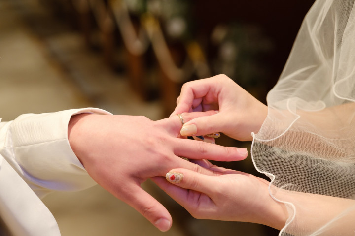 ホワイトさんの結婚指輪の写真