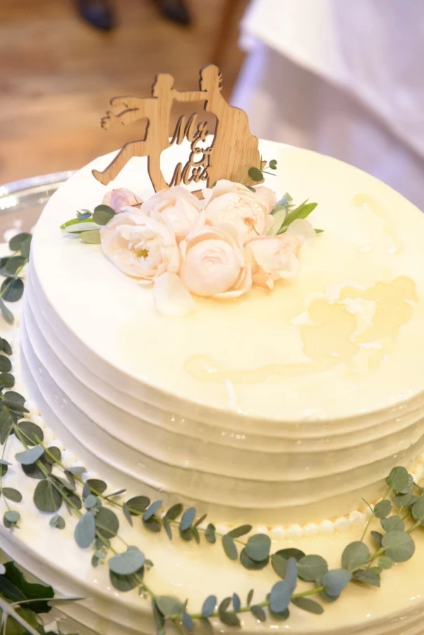 さとさんさんのウエディングケーキの写真