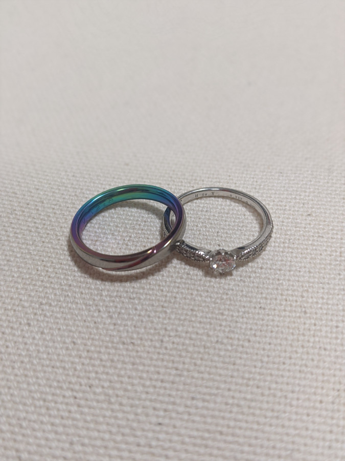 ゆかさんの結婚指輪の写真