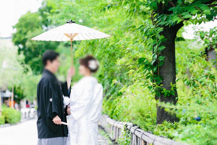 卒花嫁さんの前撮りの写真