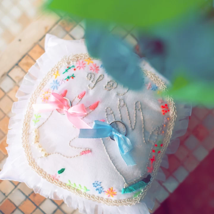 146yuwdさんのリングピローの写真