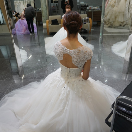 はこさんのウエディングドレス