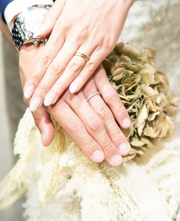 まりなさんの結婚指輪の写真