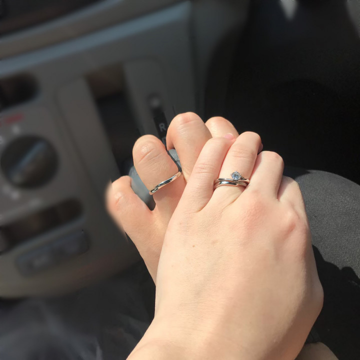 みどりさんの結婚指輪の写真