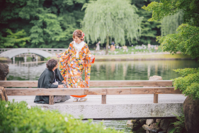 くろさんの前撮りの写真