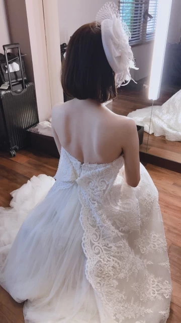 あんころもちさんのウエディングドレスの写真