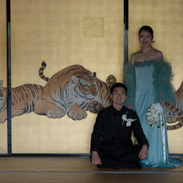 ひまわりさんの前撮りの写真