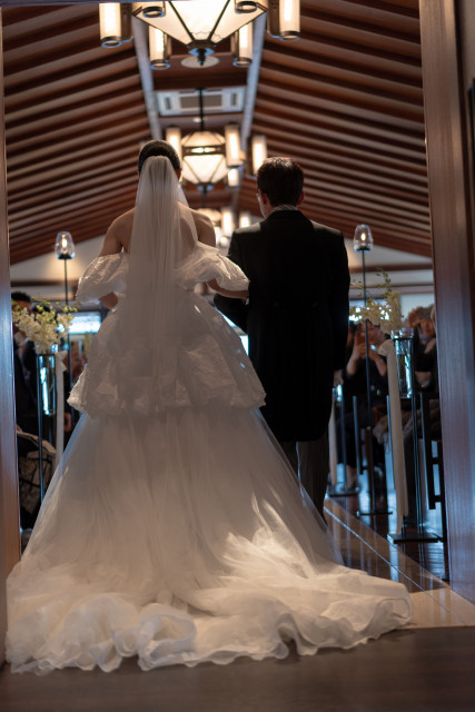 ひまわりさんのウエディングドレスの写真