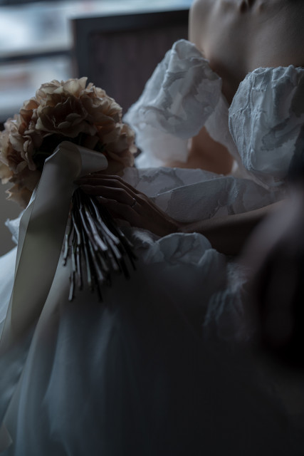 ひまわりさんのウエディングドレスの写真