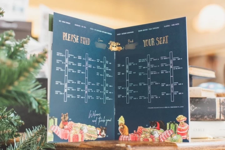 machiさんの席次表・メニュー表の写真